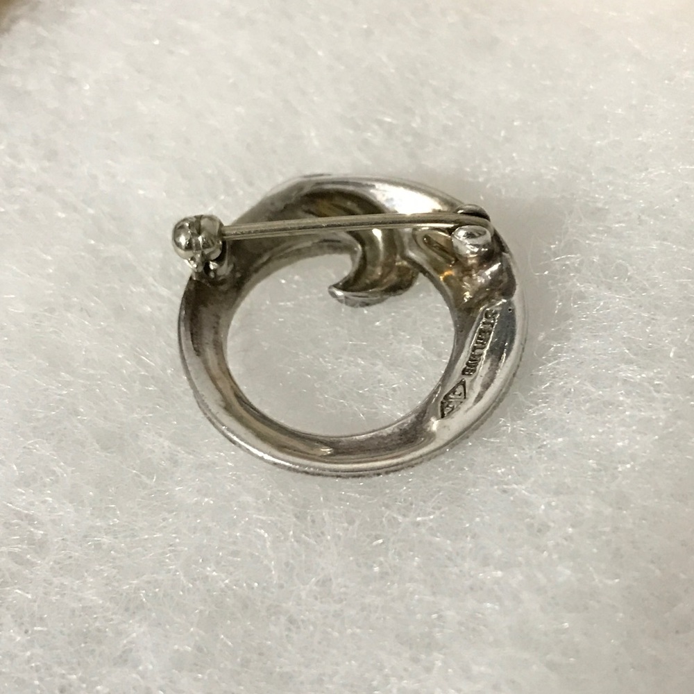 HP! Vintage Judith Jack sterling marcasite pin! - Picture 8 of 8