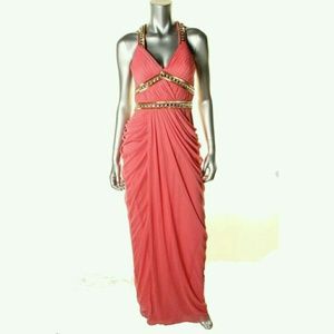 NEW Boutique Pink TricotEvening Gown. Size: 2