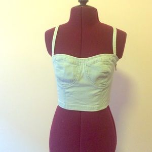 Light blue denim top