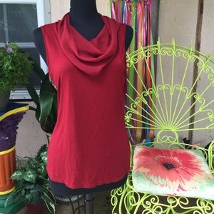 Cowl neck tank top