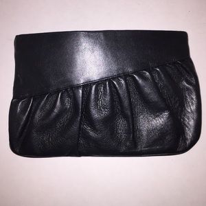 Armani Exchange black leather clutch - ON HOLD