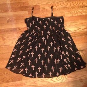 Forever 21+ Cross Print Skater Dress