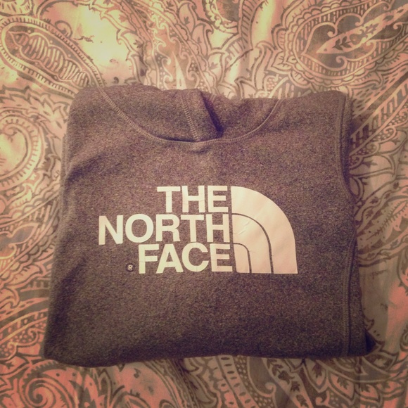North Face Hoodie in the color Light Charcoal - Picture 1 of 3