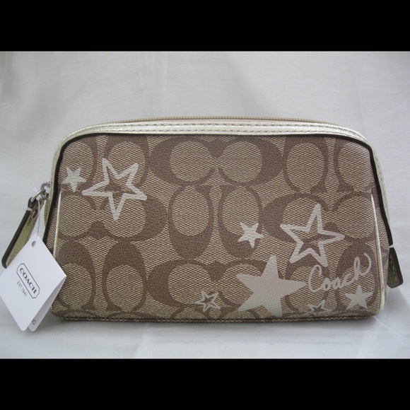 Authentic Coach Heritage signature star cosmetic