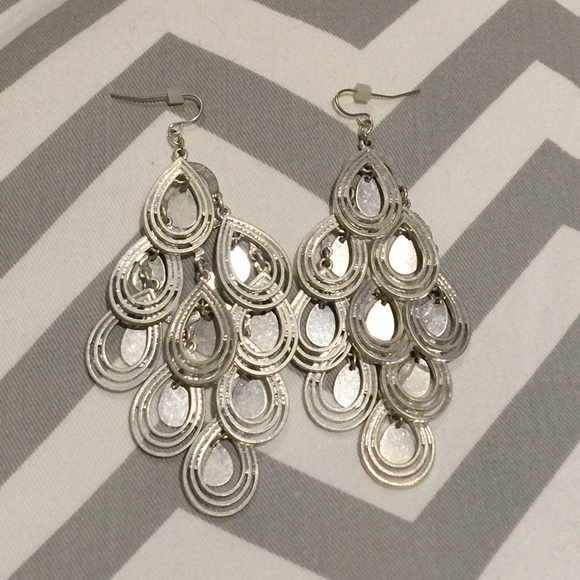 Silver earrings