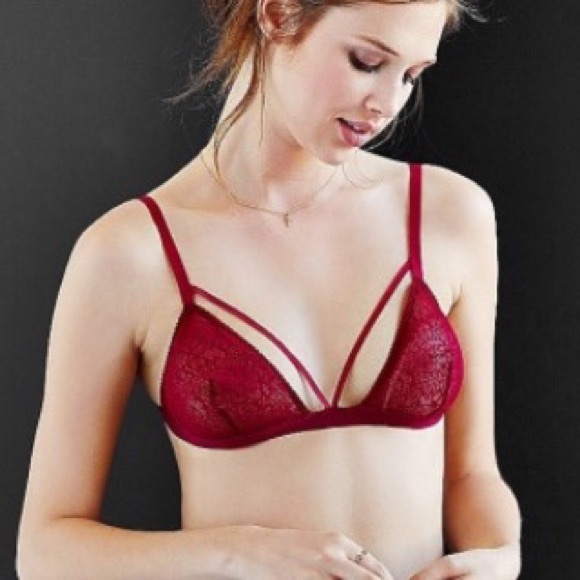 Cosabella X UO Triangle Bra Berry