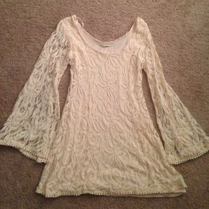 Cream lace dress