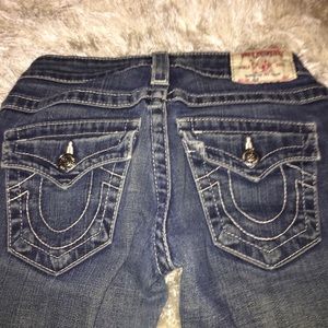 True religion dark skinny fit size 24