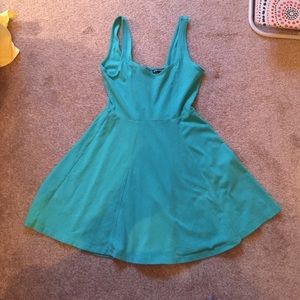 Teal Express sleeveless dress, M
