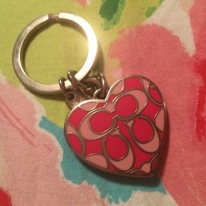Coach locket keychain