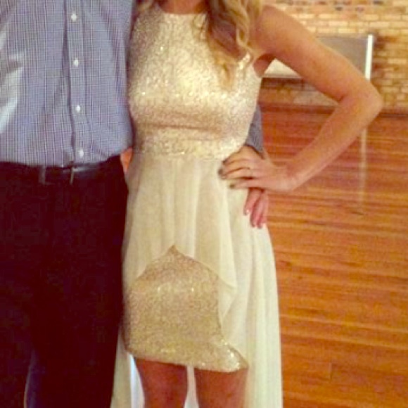 Sequin High Low Dress
