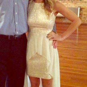 Sequin High Low Dress