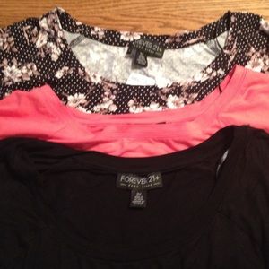 Set of three Forever 21+ Crop Tops