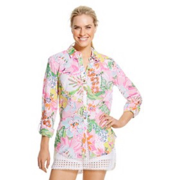 Noisy Posy button down