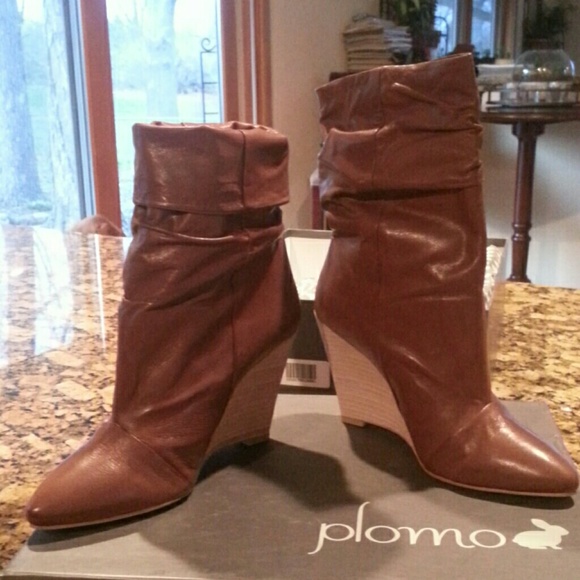 Plomo Dominique "Toffee Kid" Wedge Booties - Picture 3 of 4