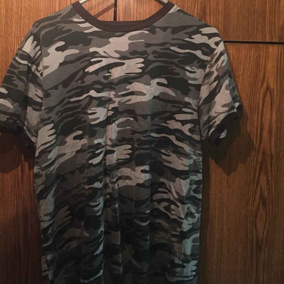 Army grey print tshirt