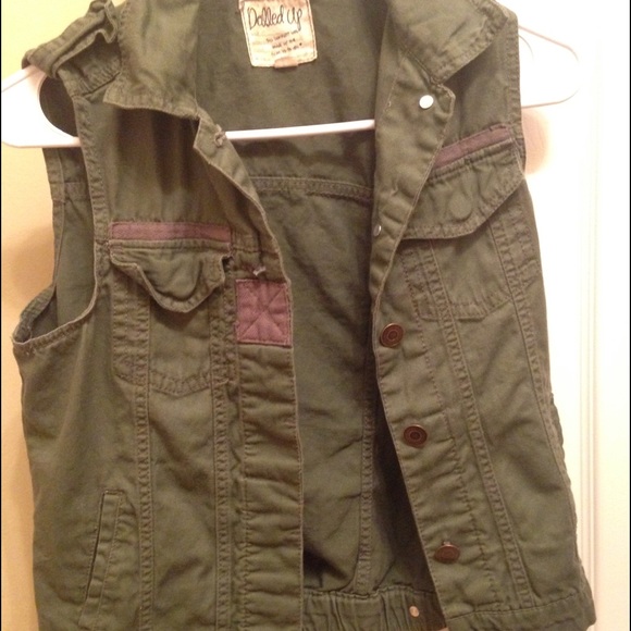 Army green vest