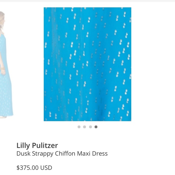 *NEW* Lilly Pulitzer Dusk Strappy maxi dress. - Picture 4 of 4