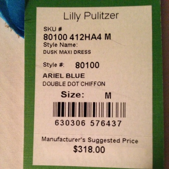 *NEW* Lilly Pulitzer Dusk Strappy maxi dress. - Picture 2 of 4