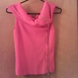 Hot pink orange cowl!