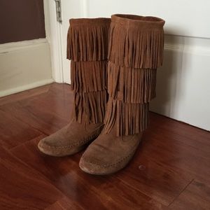 Fringe Boots ❗️RESERVED FOR KIMBERLY❗️