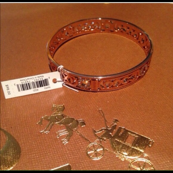 SOLD in Bundle 😊😊😊Coach Rose gold bangle. - Picture 2 of 3