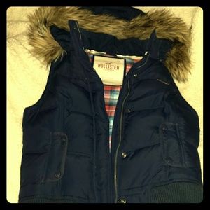 Navy Blue Hollister Vest