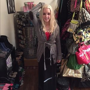 Super comfy gray wool cardigan