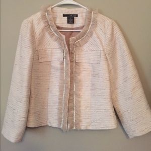 Willi Smith nude/metallic blazer