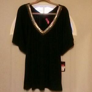 Pure energy size 2 equals 18/20 black  top