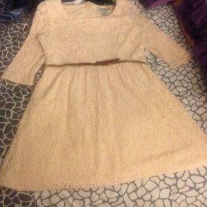 Lace white dress 👗