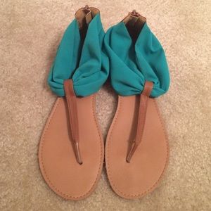 Turquoise sandals