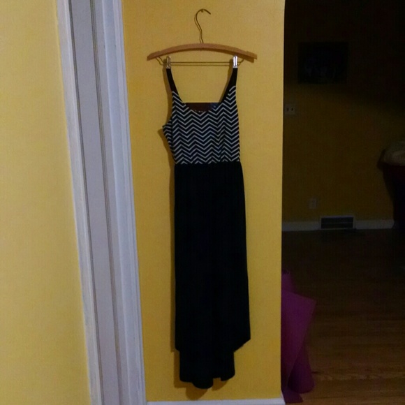 Mullet skirt chevron dress