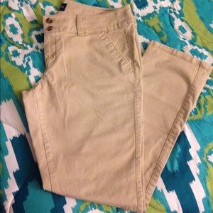 Khakis from American Eagle pink shirt sweat shirt