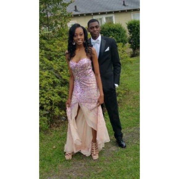 Pink prom dress
