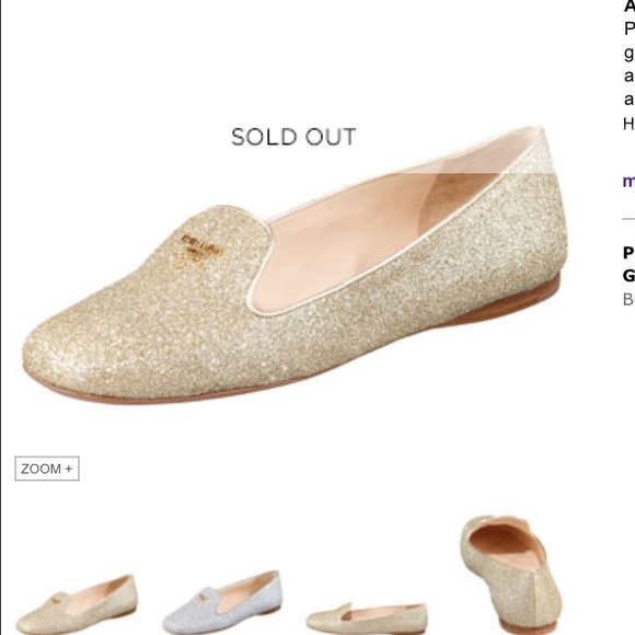 ISO Prada Glitter smoking slippers