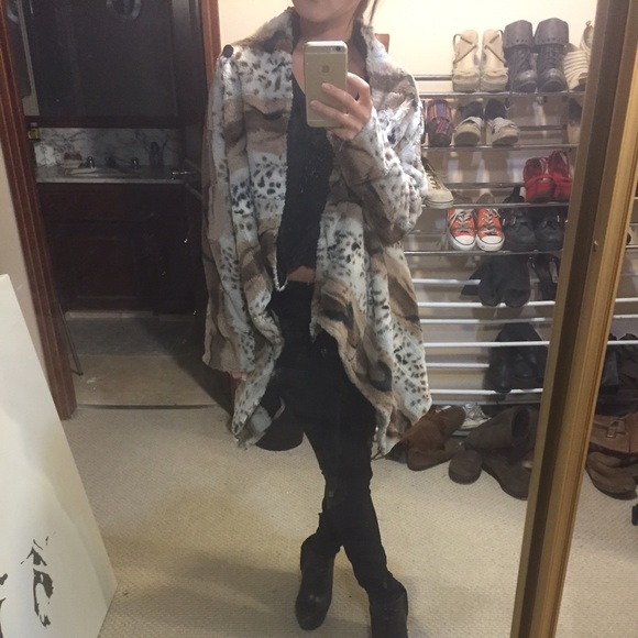 Faux fur coat