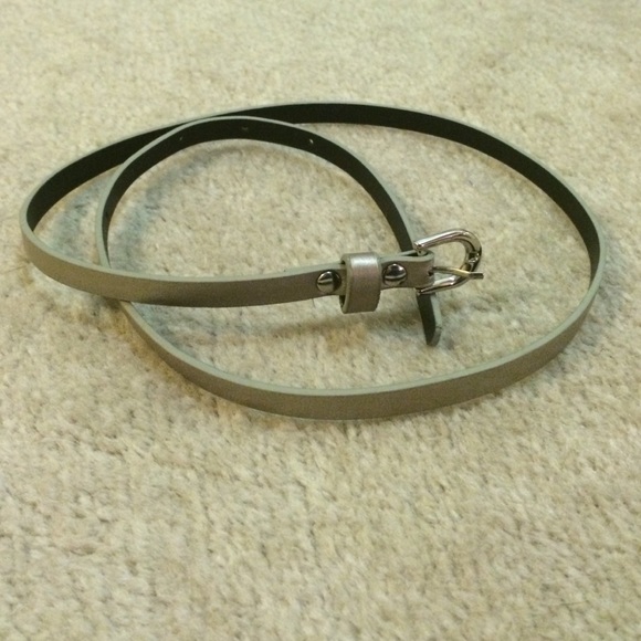 NWOT Metallic skinny belt