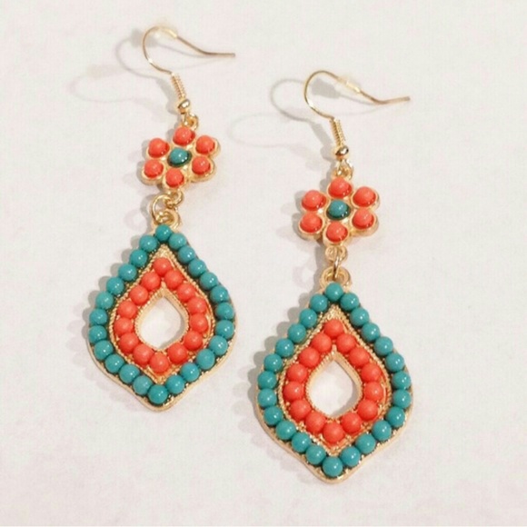 Coral Fashion Earrings