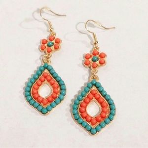 Coral Fashion Earrings