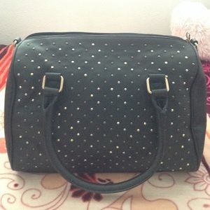 Black studded bag