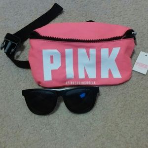 Fanny pack and sunglasses