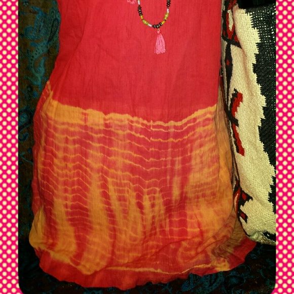 AEO Fun Tie-dyed Boho Hippie Dress - Picture 2 of 4