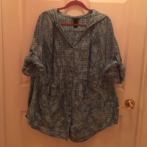 Plaid 3/4 top