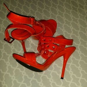 Orange heels