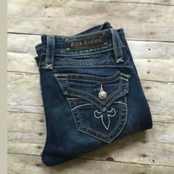 Rock Revival Denim - Rock revival bootcut Sz 28 jeans chrissie