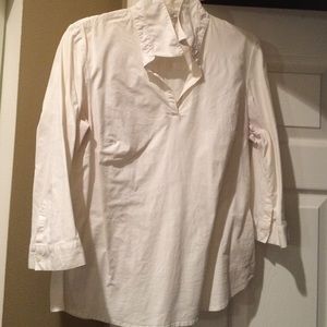 Geoffrey Beene White women's stretch dress shirt