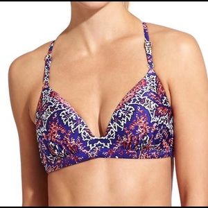 Athleta bikini aqualuxe print strappy sIze S