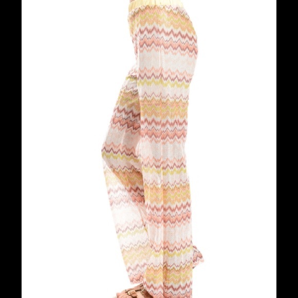 Chevron Print Boho Festival Ready Palazzo Pants - Picture 3 of 5