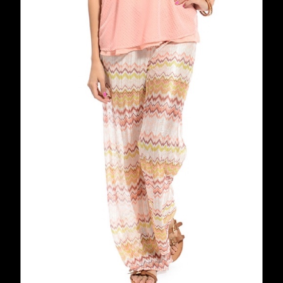 Chevron Print Boho Festival Ready Palazzo Pants - Picture 5 of 5